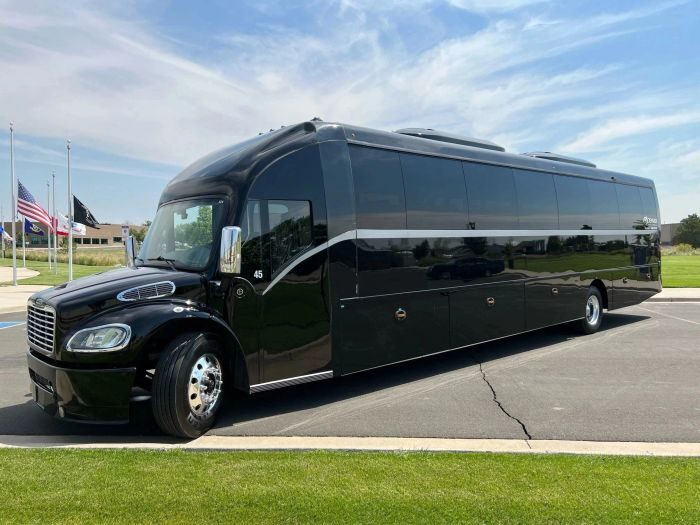 Black coach bus – Loveland limo service