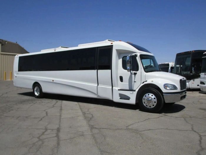 Large white party bus – Loveland limo service