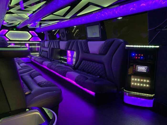 SUV limo interior – Loveland limo service